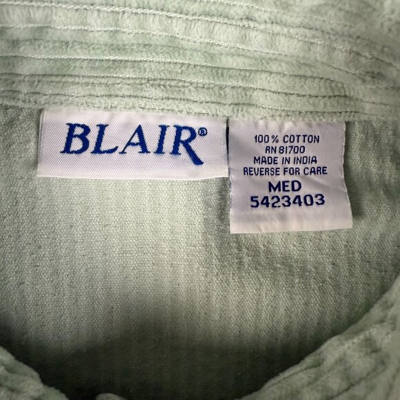 Blair Vintage Corduroy Shirt Womens Medium Long Sleeve Button Front Cords Cotton - Picture 4 of 5